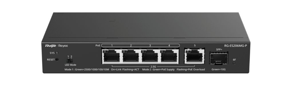 ארגוקום|מתגי 2.5G PoE מסדרת ES200MG