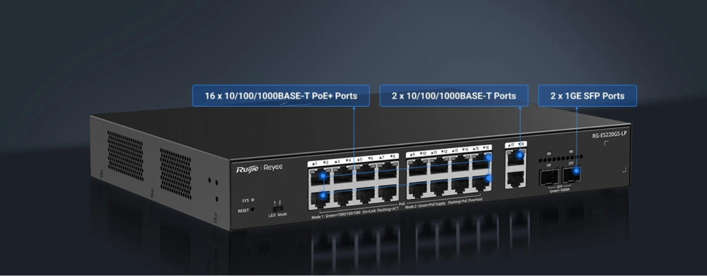 ארגוקום|מתגי Low PoE מסדרת ES200